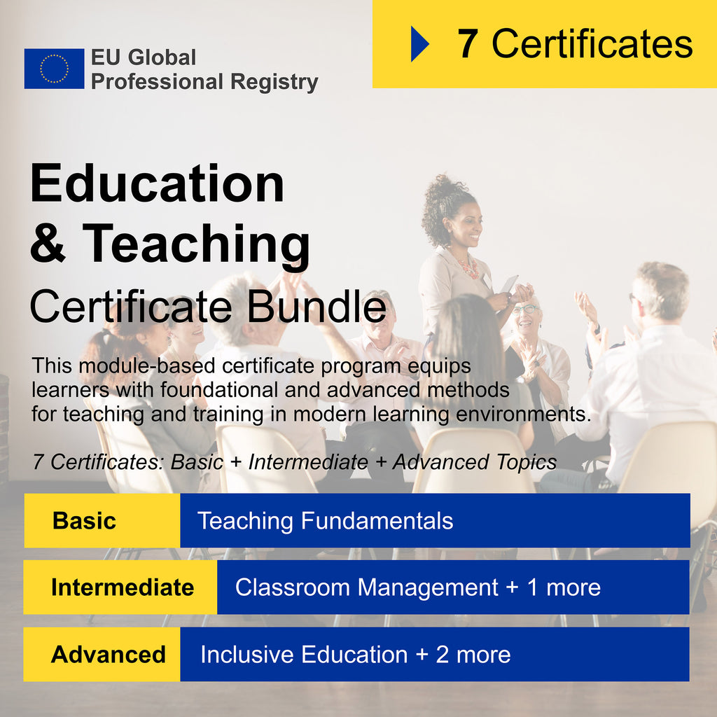 Education & Teaching (7 Certificates) - FULL BUNDLE