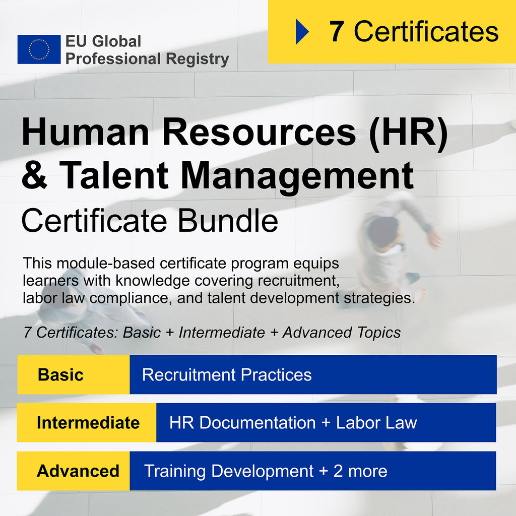 Human Resources (HR) & Talent Management (7 Certificates) - FULL BUNDLE