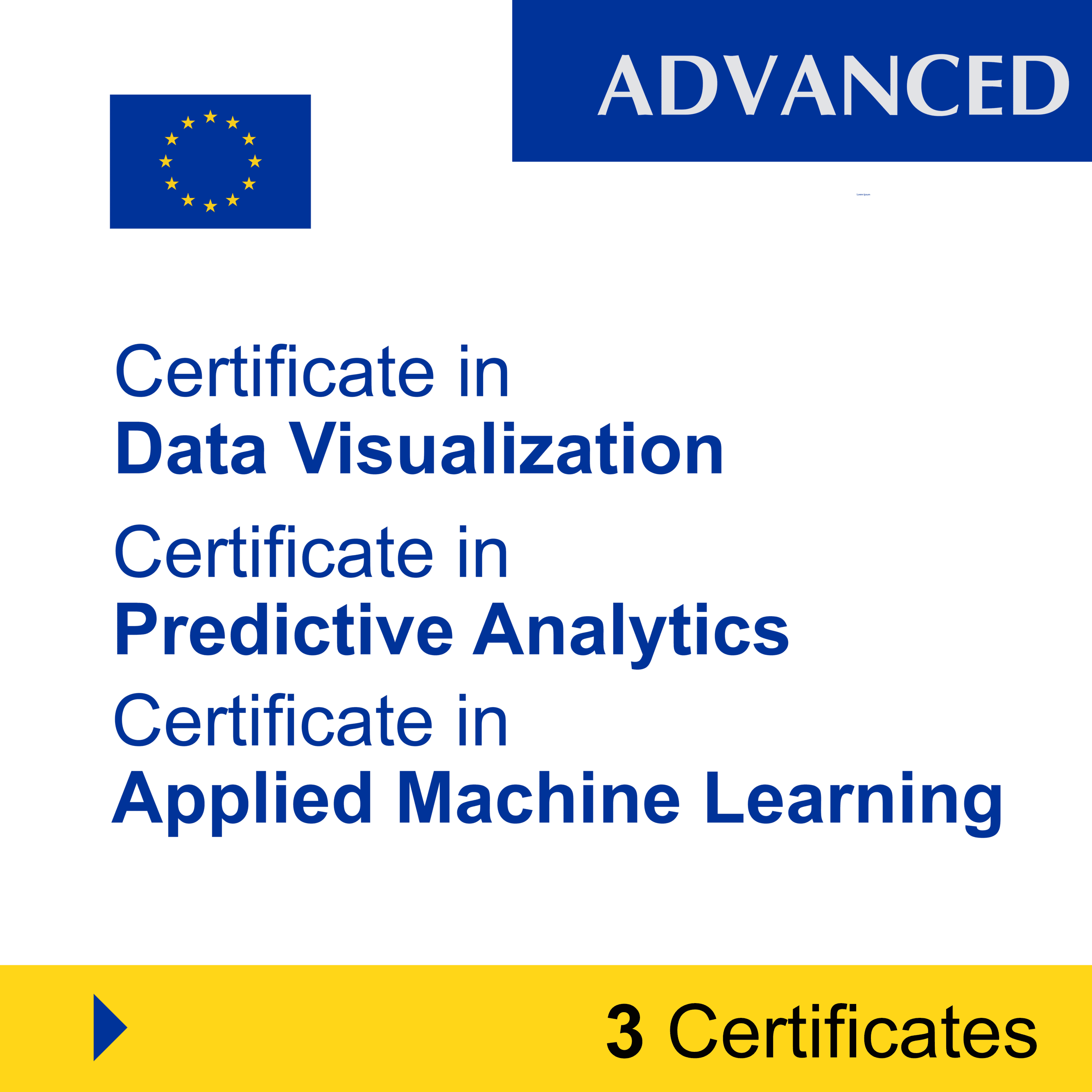 Data Science & Analytics (3 Certificates) – ADVANCED