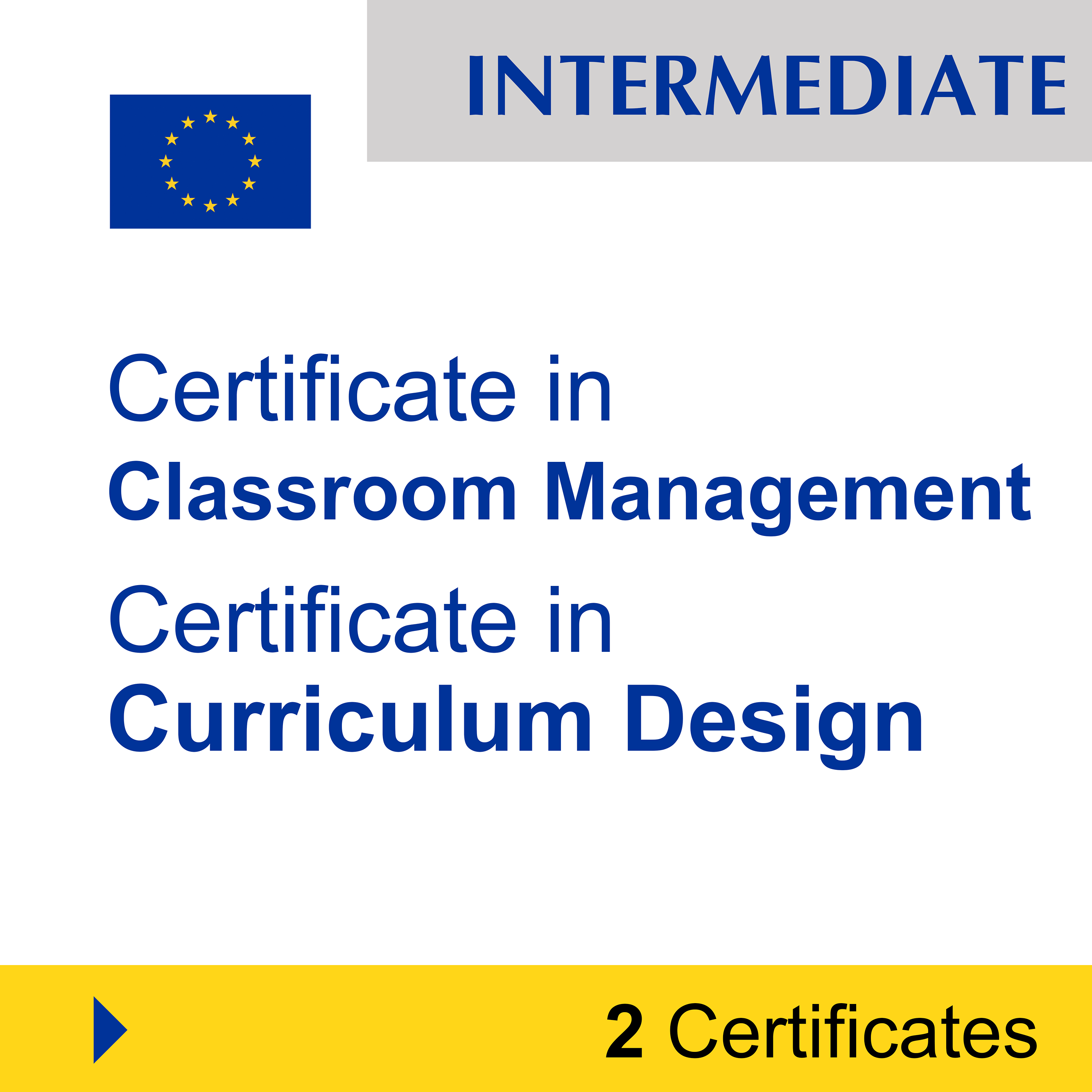 Education & Teaching (2 Certificates) - INTERMEDIATE