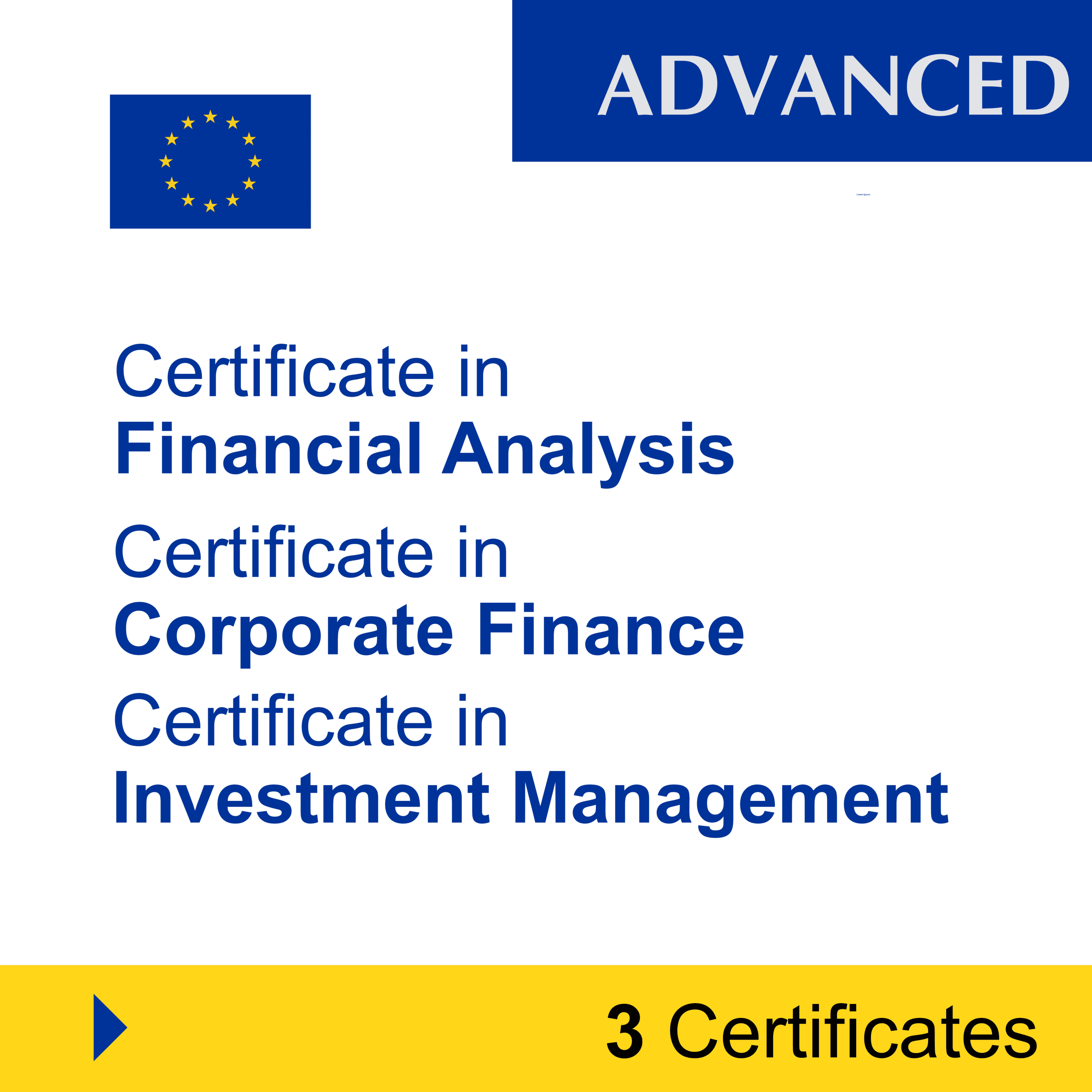 Finance & Accounting (3 Certificates) – ADVANCED