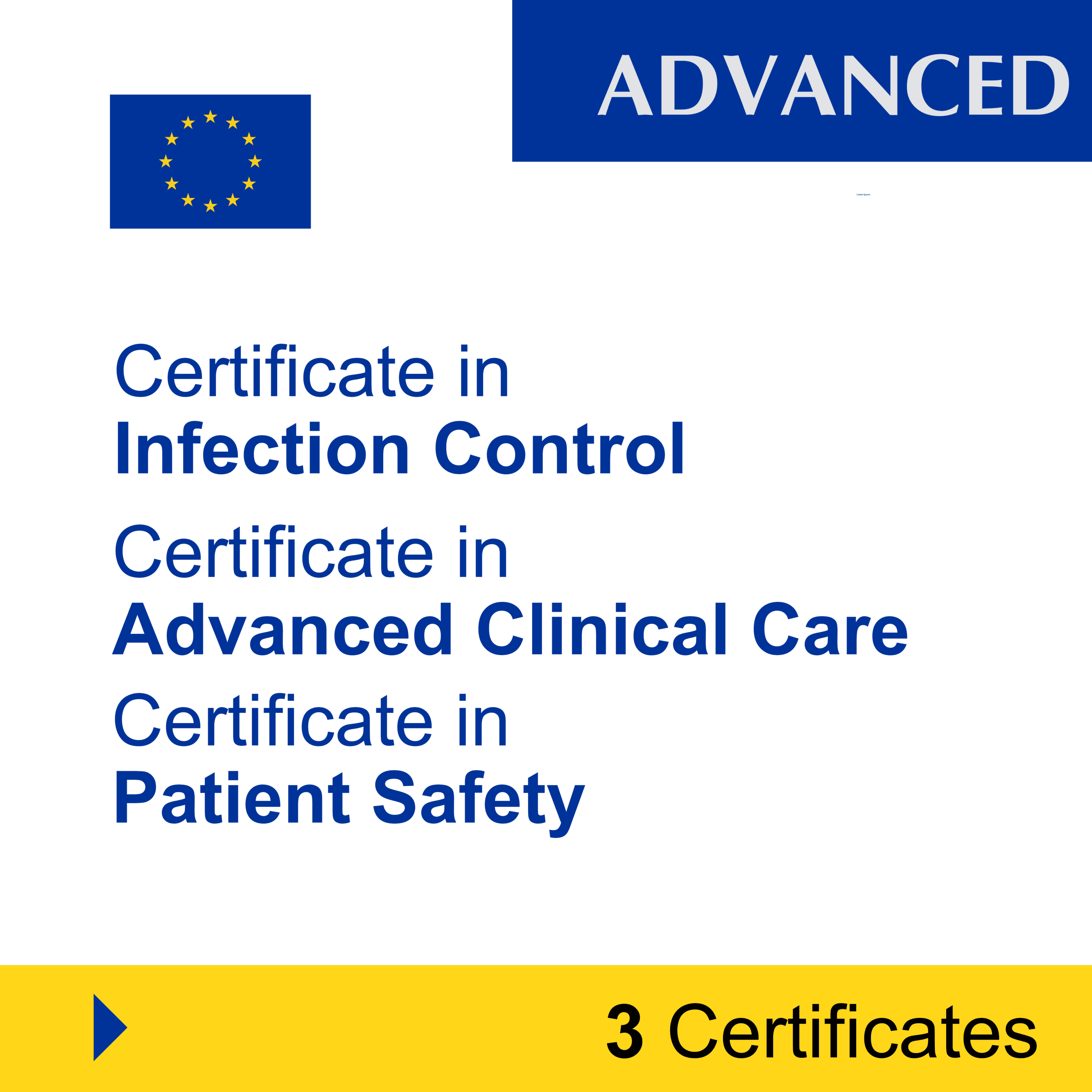 Healthcare & Nursing (3 Certificates) – ADVANCED