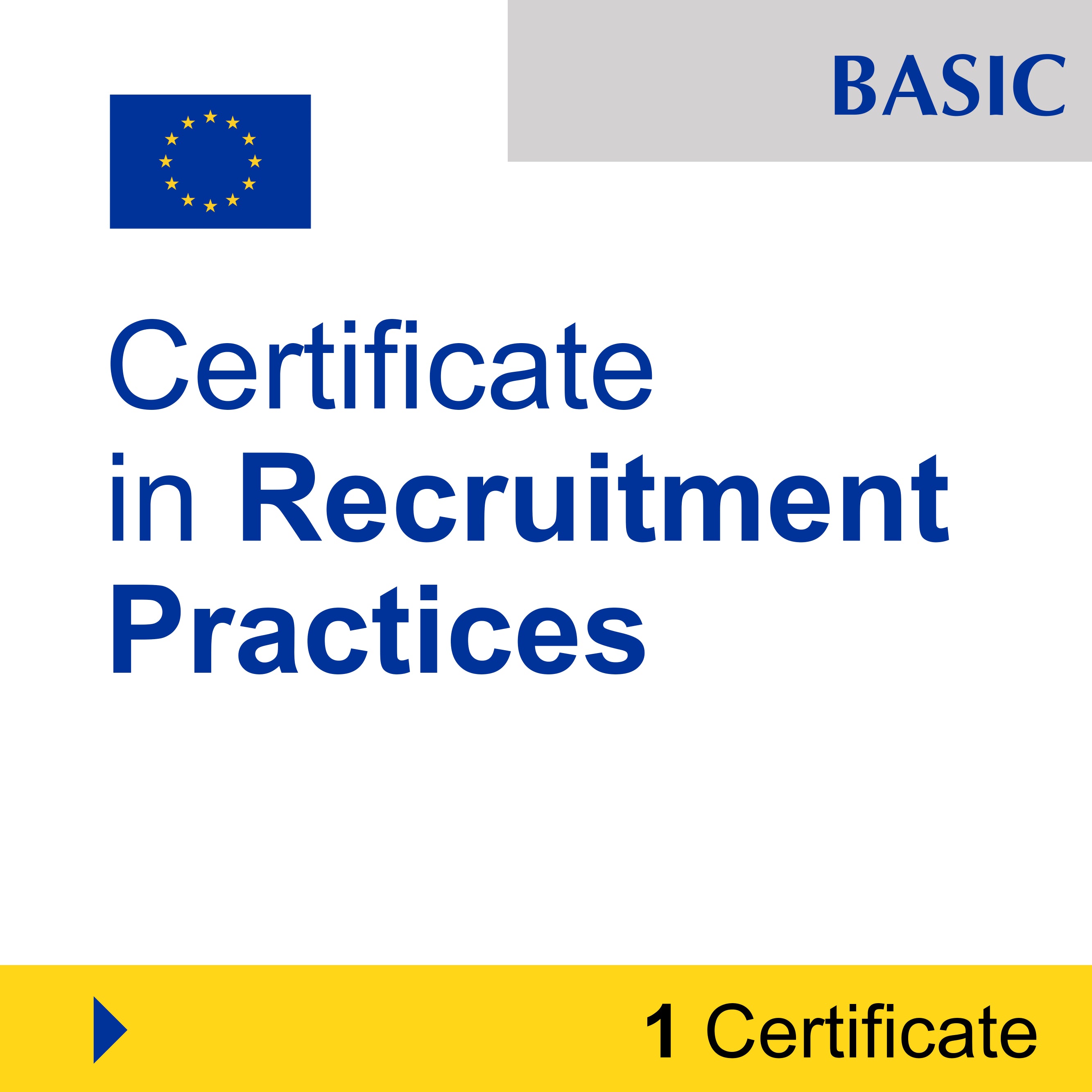 Human Resources (HR) & Talent Management (1 Certificate) - BASIC