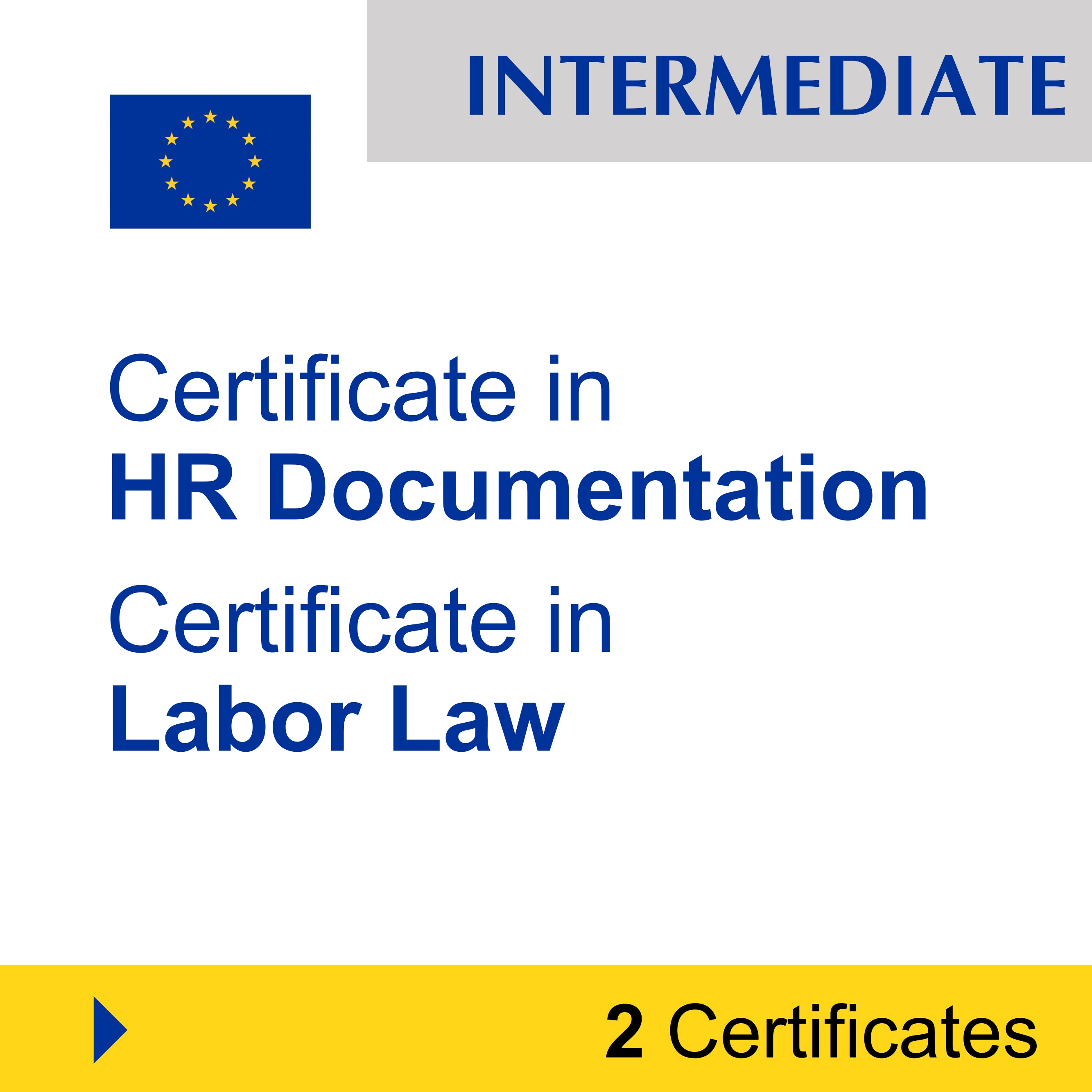 Human Resources (HR) & Talent Management (2 Certificates) - INTERMEDIATE