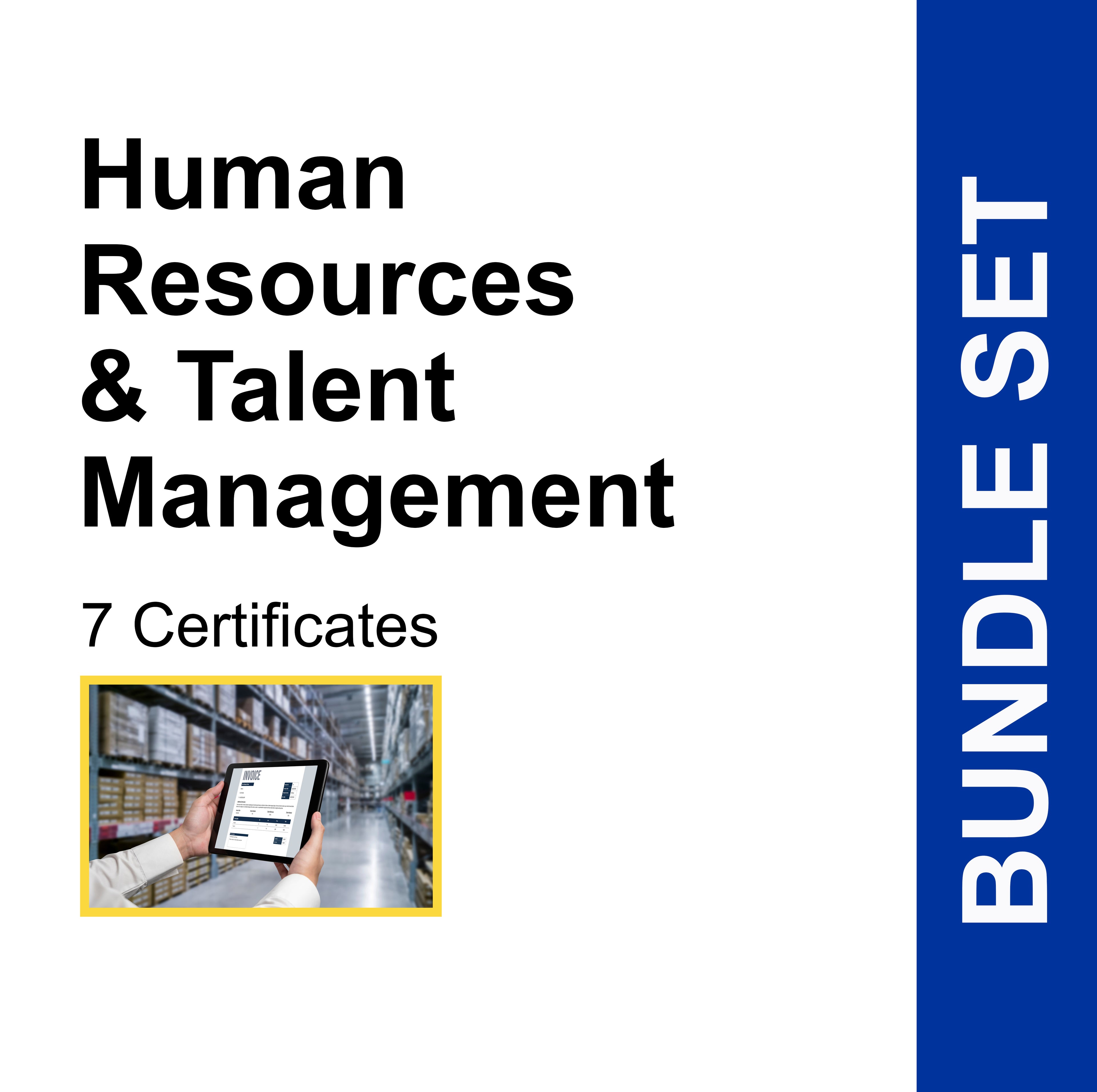 Human Resources (HR) & Talent Management (7 Certificates) - FULL BUNDLE