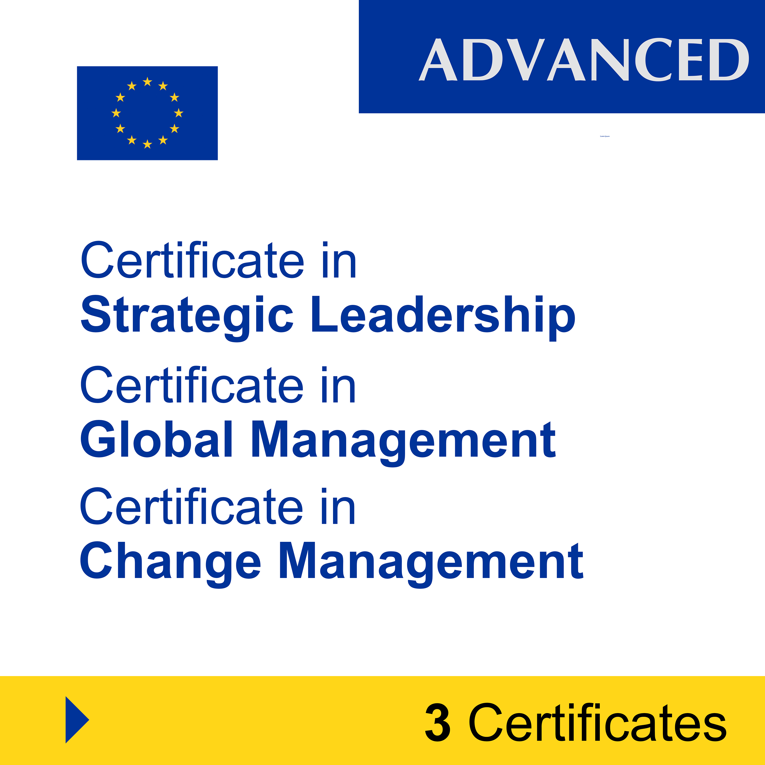 Management (3 Certificates) – ADVANCED