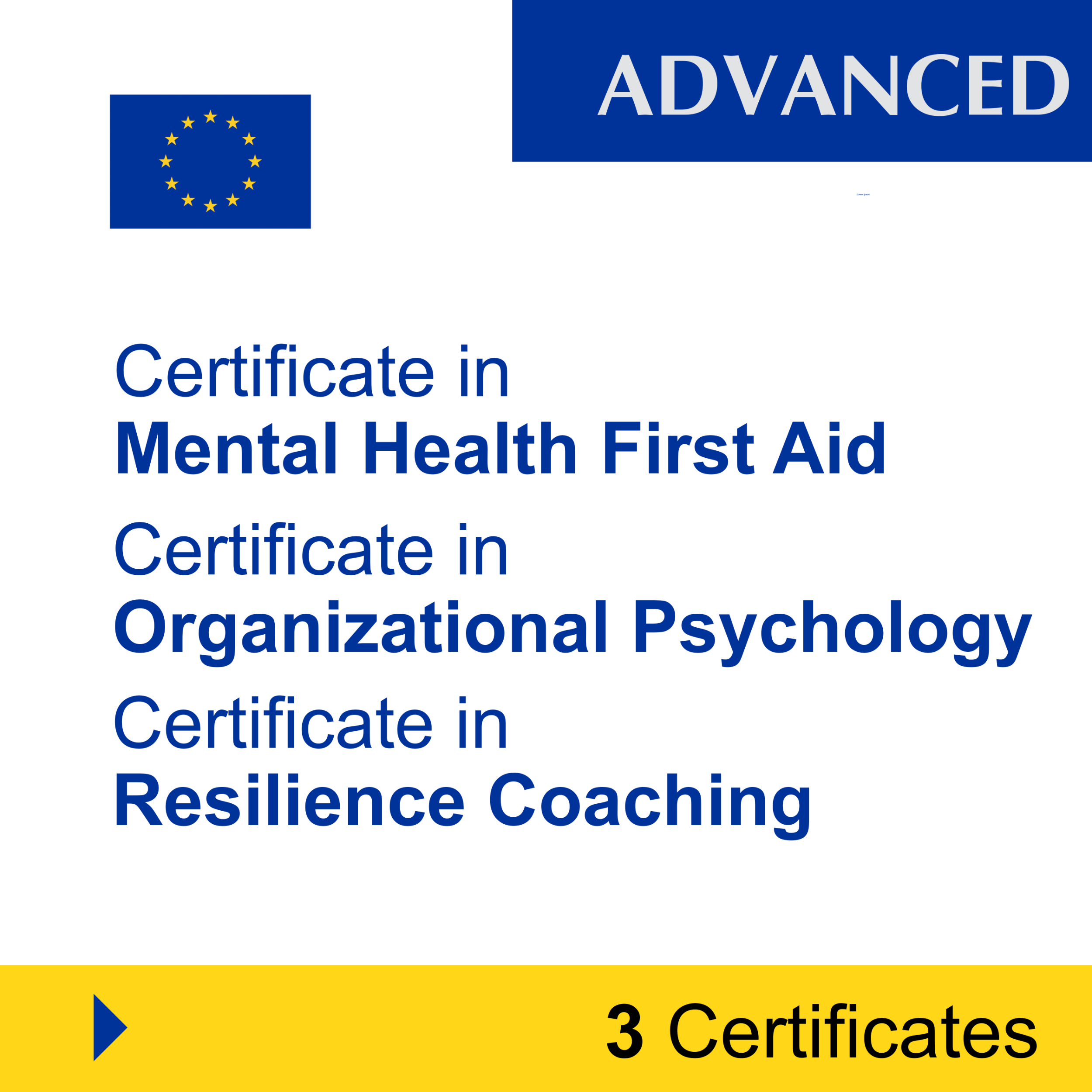 Mental Health (3 Certificates) – ADVANCED