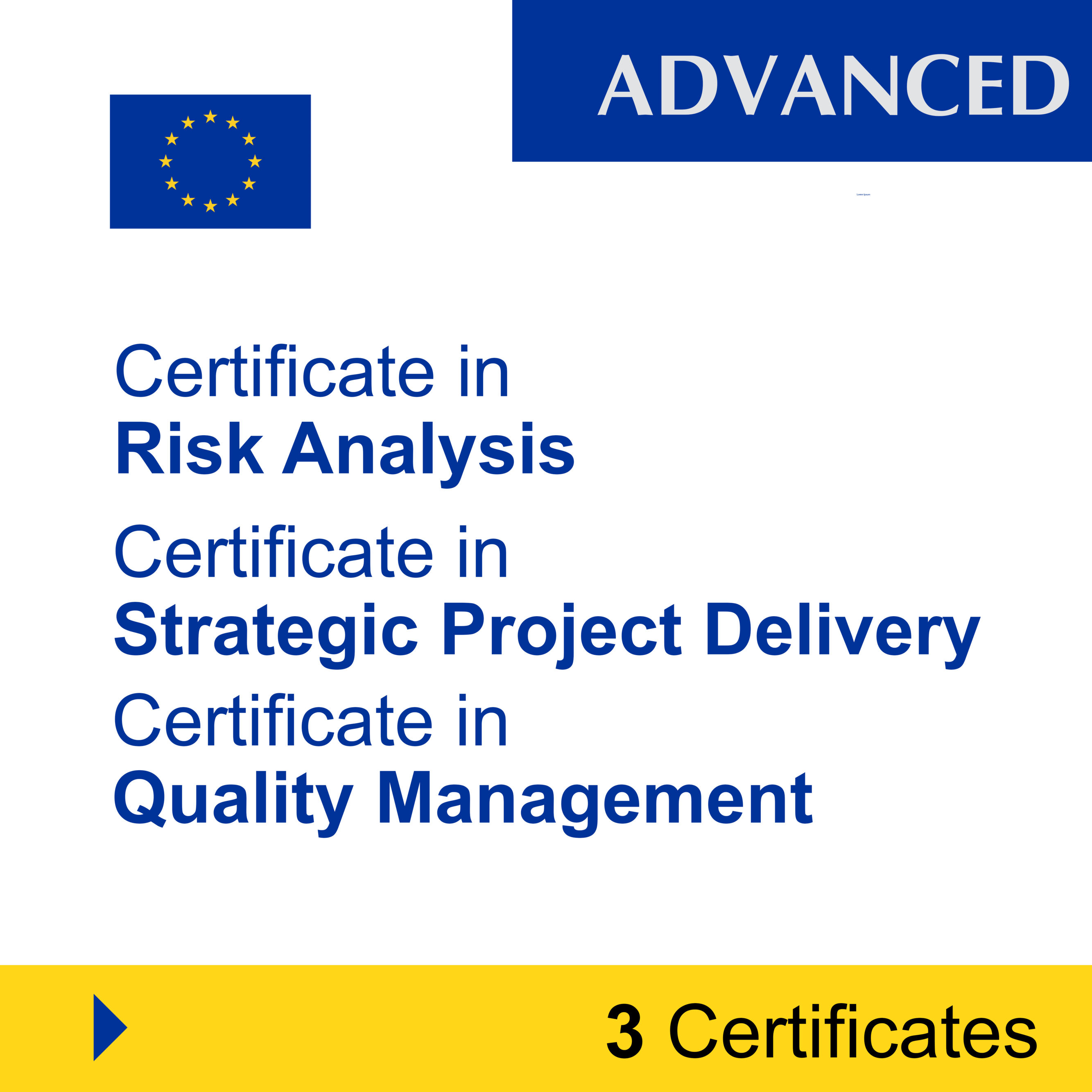 Project Management (3 Certificates) – ADVANCED