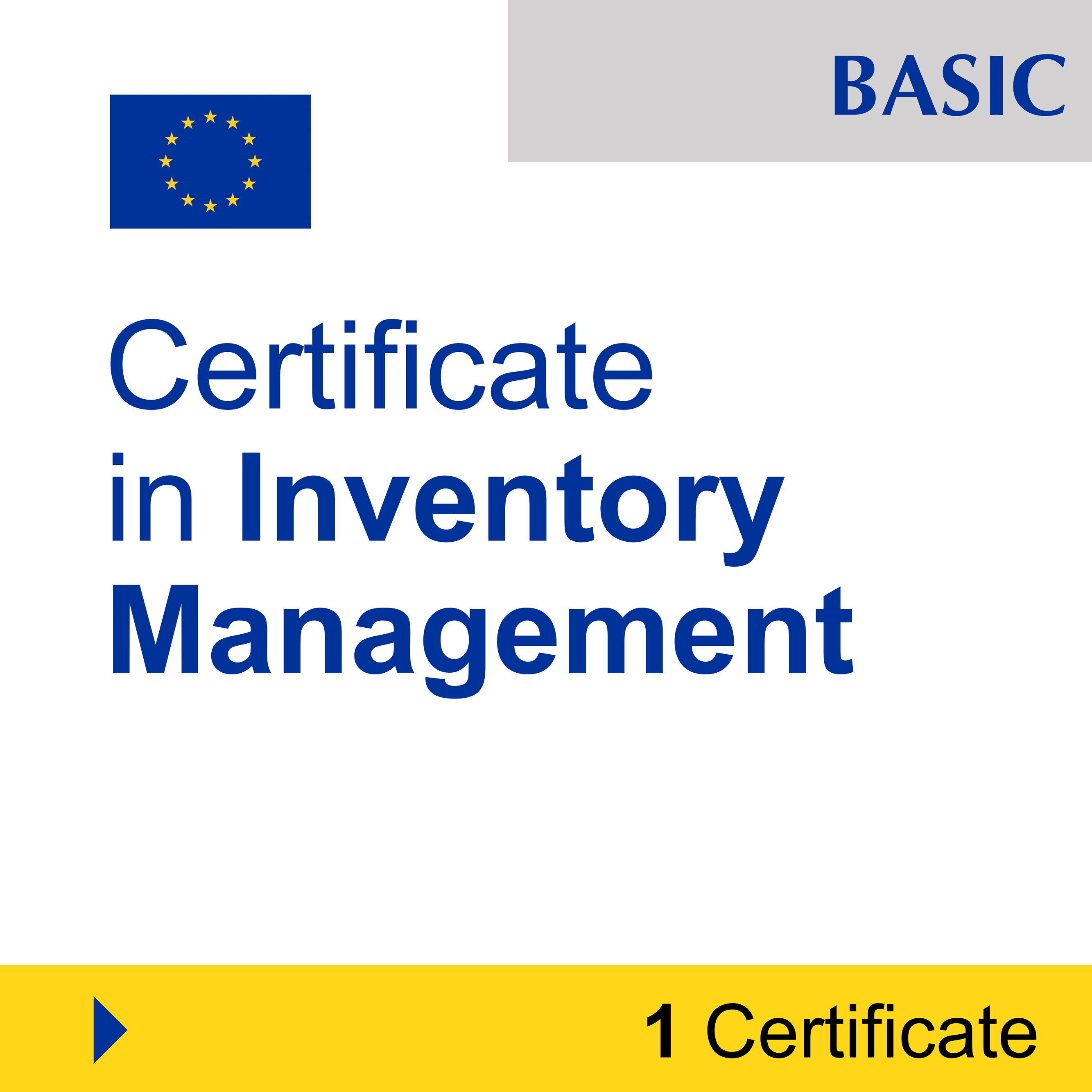 Supply Chain & Logistics (1 Certificate) - BASIC